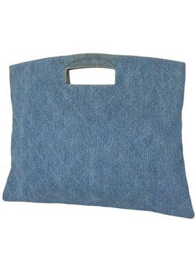 Chanel Denim Handbag Quilted Blue